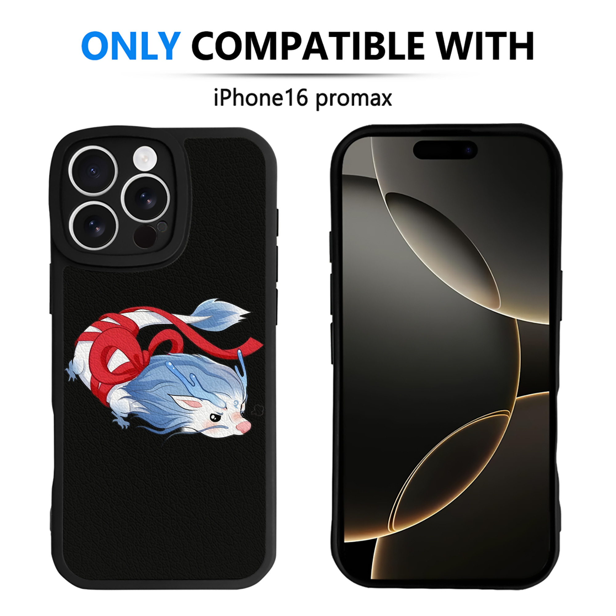 （画像用） Ne Zha 2 ナタ 魔童の大暴れ 【iPhone 16シリーズ対応】シリコンスマホケース（レザー調） 材質：シリコン